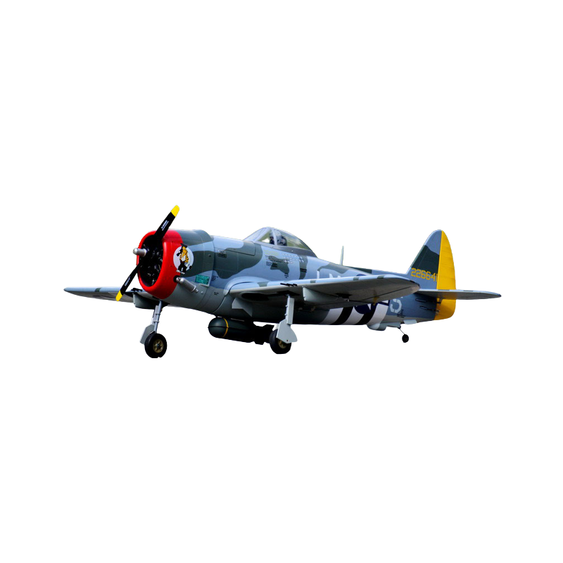 Avion VQ Model P-47 D 50 size EP-GP Camo Version avec les bombes