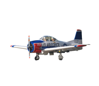 T-28 Trojan 120 size EP-GP (1.77m wingspan) Red-White