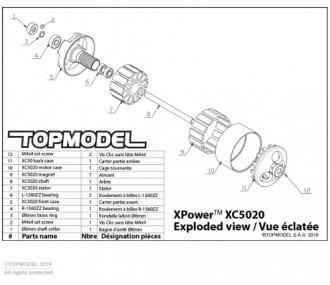 Moteur Xpower XC5020/14