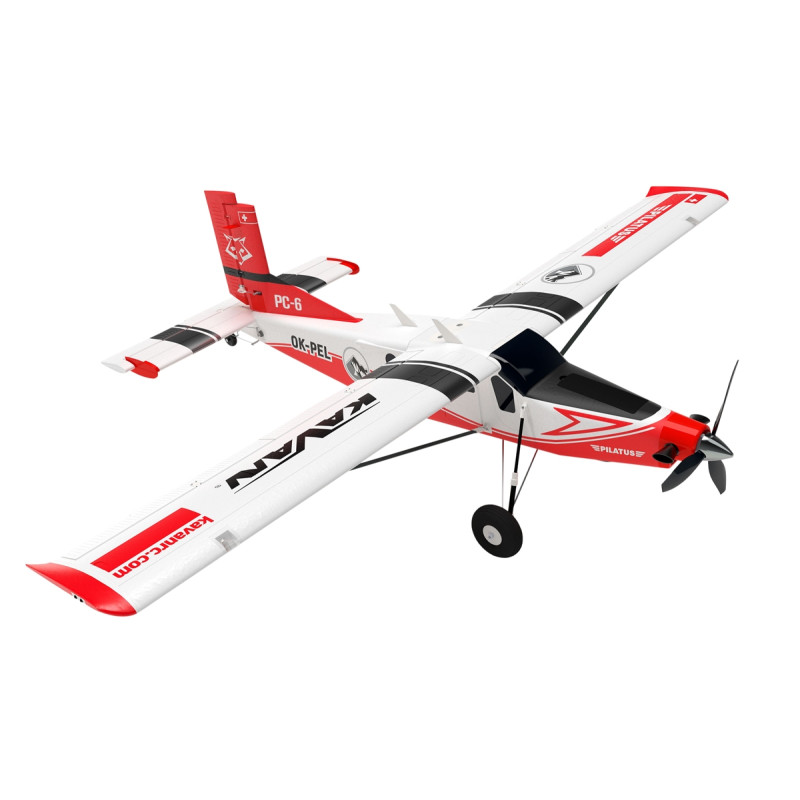 Aeromobili Kavan Pilatus PC-6 Porter 1,5m PNP - Rosso