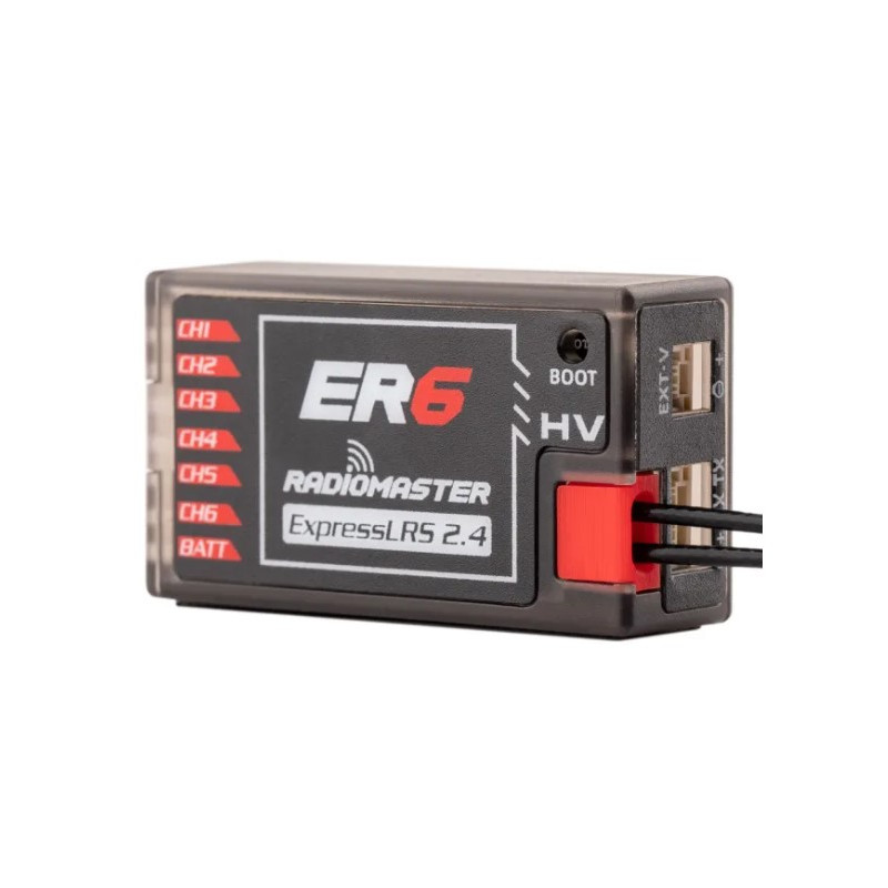 RadioMaster ER6 Ricevitore ExpressLRS a 6 canali PWM da 2,4 GHz