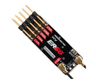 Ricevitore RadioMaster ER6G ExpressLRS a 6 canali PWM da 2,4 GHz