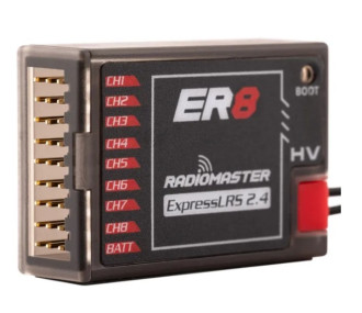 RadioMaster Récepteur ER8 2,4 GHz PWM ExpressLRS 8 canaux