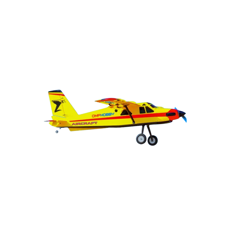 Aeronautica OMPHOBBY Bushmaster Rosso/Giallo circa 1,66 m PNP