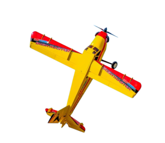 Aeronautica OMPHOBBY Bushmaster Rosso/Giallo circa 1,66 m PNP