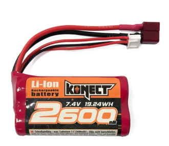 Batterie Li-ion 7.4v 2600mah 15C KONECT