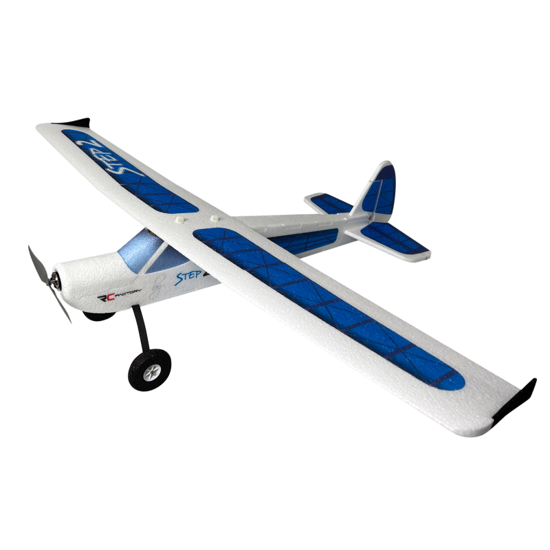 Avion RC Factory STEP 2 Bleu env.1.14m