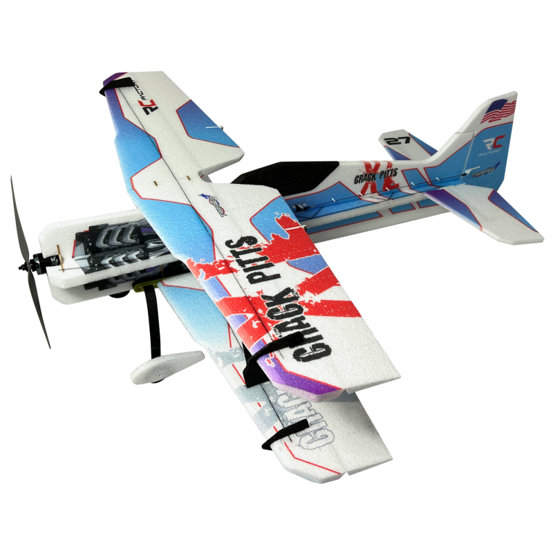 Avion RC Factory Crack Pitts XL Bleu env. 1.00m