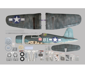 Avion Phoenix Model F4U Corsair .46-.55 GP/EP ARF 1.48m