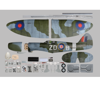 Avión Phoenix Model Spitfire Mk2 .46-.55 GP/EP ARF 1.40m