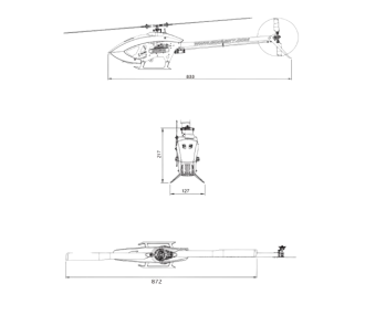 Helicopter Goosky RS4 PINK Combo Version