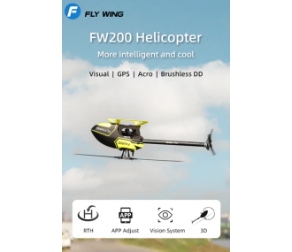 FLY WING Helicopter FW200 RC GPS/TOF H1 - RTF Yellow