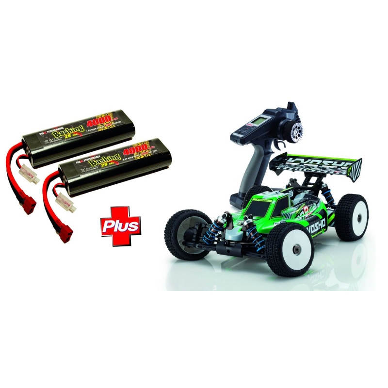 Kyosho Inferno Mp9e Evo V2 1/8 4WD RTR combo lipo 2x2S 4000mah