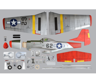 Avion Phoenix Model  P51 MUSTANG 1,41m ARF .46 -.55