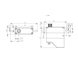 HV85H Chaservo MICRO digital servo (15g, 8.9kg, 0.11s)