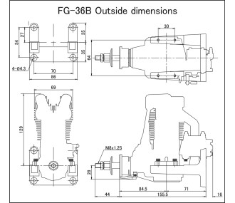 Motore SAITO FG-36B a 4 tempi - Benzina