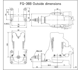 SAITO FG-36B 4-stroke engine - Petrol
