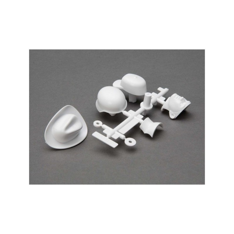 AXIAL AXI31635 Drivers Head and Hat Set (White)