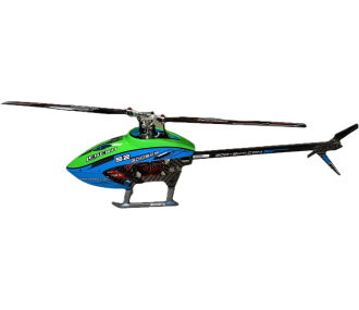 Helicóptero Goosky S2 Azul/Verde Estándar versión RTF MODO 1