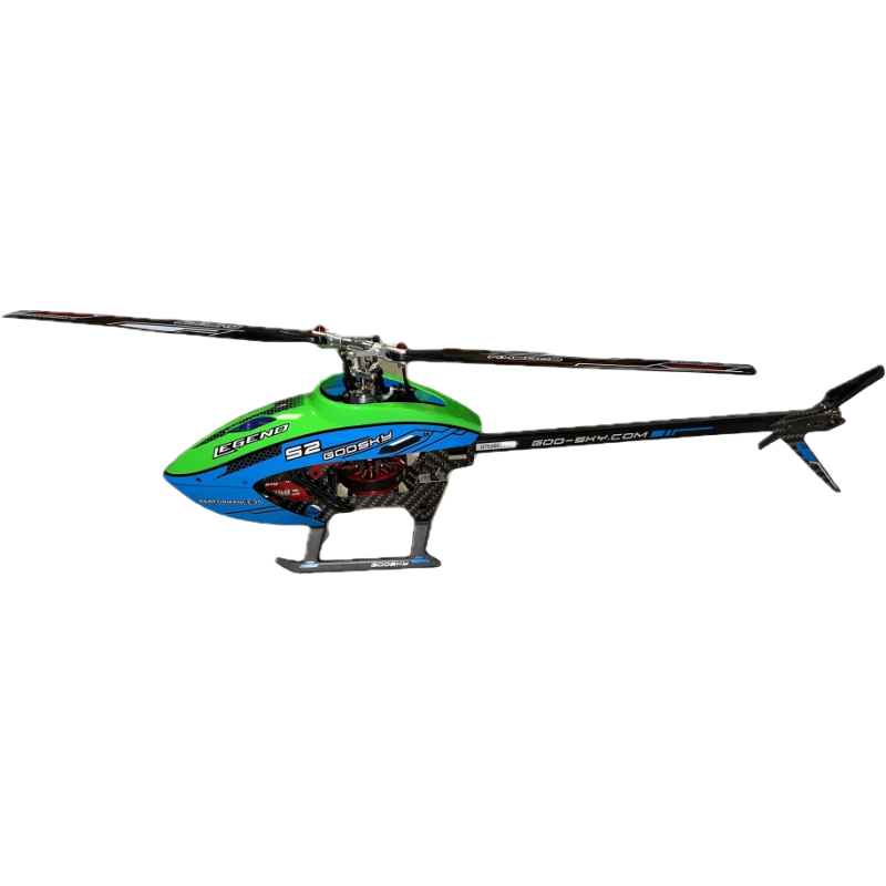 Helicóptero Goosky S2 Azul/Verde Estándar versión RTF MODO 1