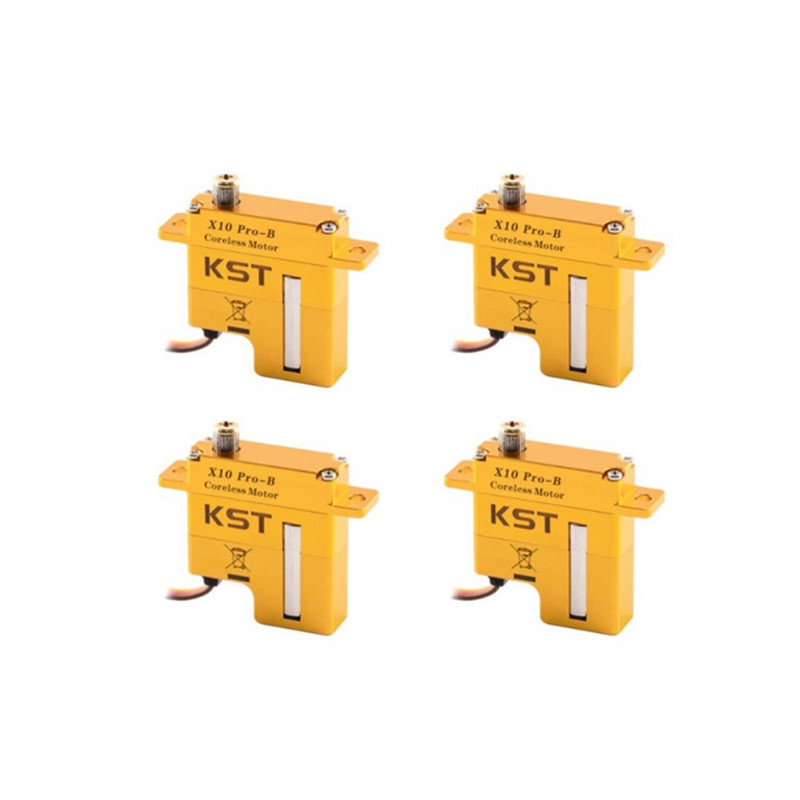 Confezione 4 x servo ala KST X10 PRO-B ( 25g, 11,5kg.cm, 0,10/60°)