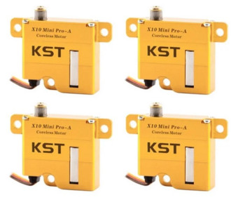 Confezione 4 servi - Servo alare KST X10 MINI PRO-A ( 20g, 8kg.cm, 0,08/60°)