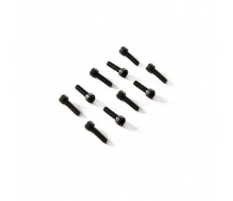 AXIAL AXI31642 Cabeza cilíndrica M2.6x10mm (Negro) (10pcs)