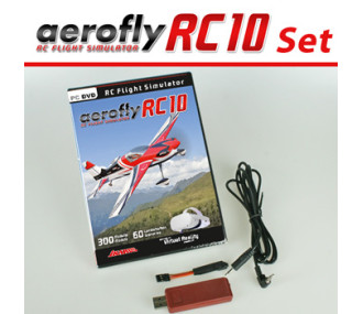 Simulador Aerofly RC10 + interfaz Spektrum