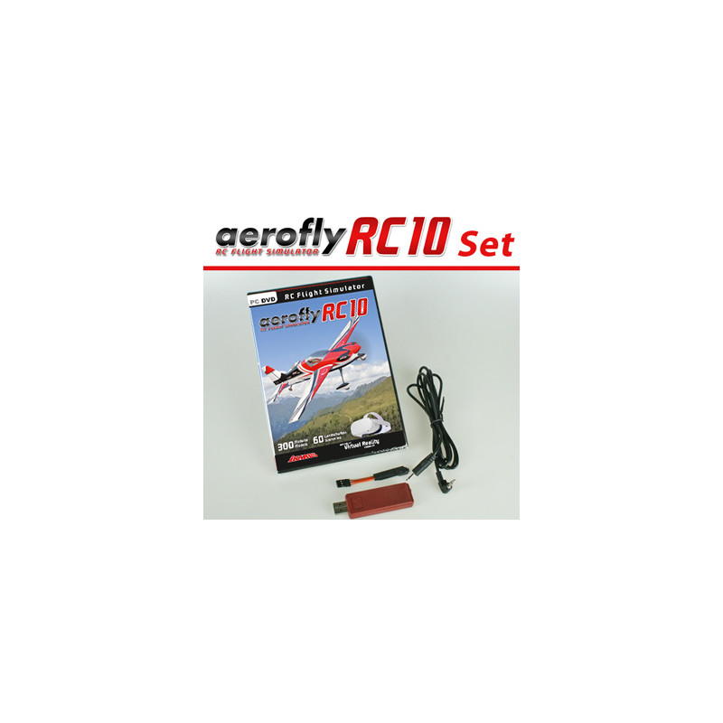 Simulador Aerofly RC10 + interfaz Spektrum