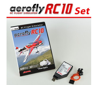 Simulador Aerofly RC10 + interfaz universal para todas las radios