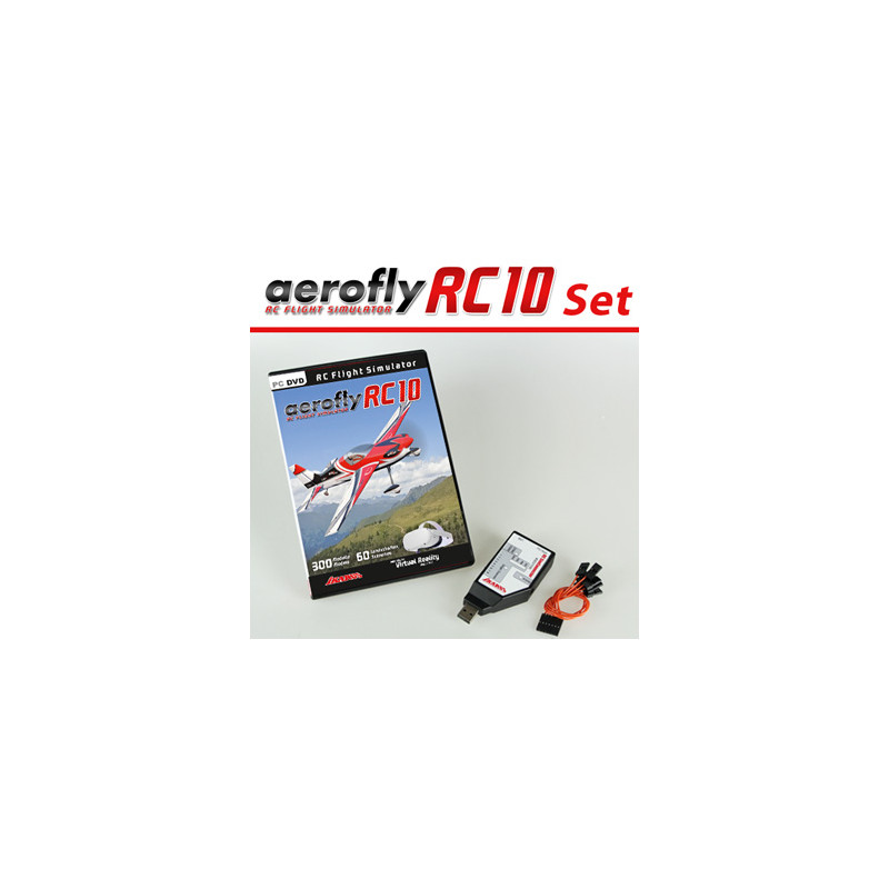 Simulador Aerofly RC10 + interfaz universal para todas las radios