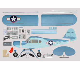 Phoenix Model Aircraft_NAVI PIPER J3 CUB_2,3 m_ARF 20 - 26CC