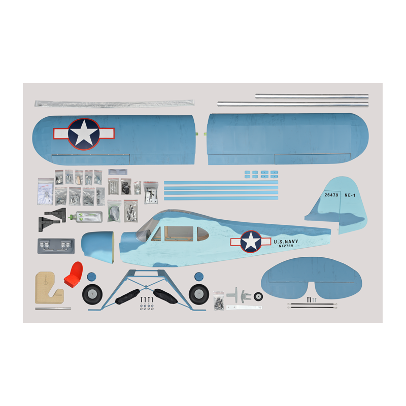 Flugzeug Phoenix Model_NAVI PIPER J3 CUB_2,3 m_ARF 20 - 26CC