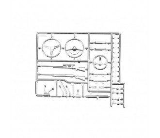 AXIAL AX80047 Árbol de piezas para detalles interiores Cromado