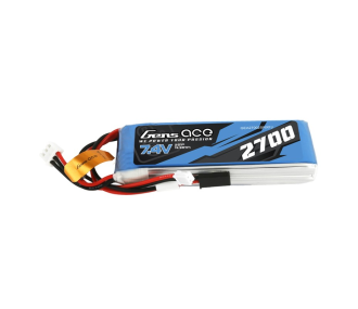 Batterie Tx Gensace lipo 2S 7.4V 2700mAh pour Futaba, Frsky Taranis, Sanwa