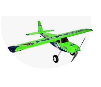 Aeromobili OMPHOBBY BigHorn PRO Verde circa 1,25 m PNP