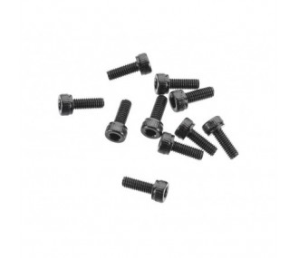 AXIAL AXA084 Cabeza cilíndrica M3x8mm Óxido negro (10)