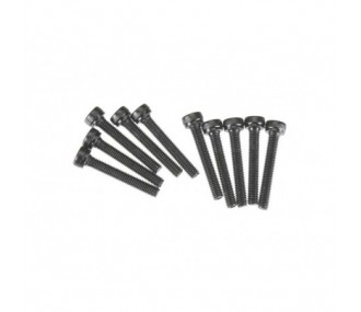 AXIAL AXA088 Cap Head M3x20mm Black Oxide (10)