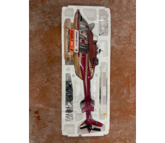 Fuselage Helicoptère - Taille 470 - BELL 407 Rouge et Or - Version Kit