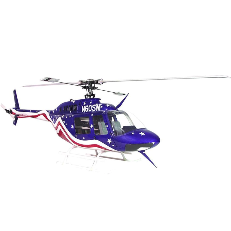 Fuselage Helicoptere - Taille 450 Bell 206 stars and strips