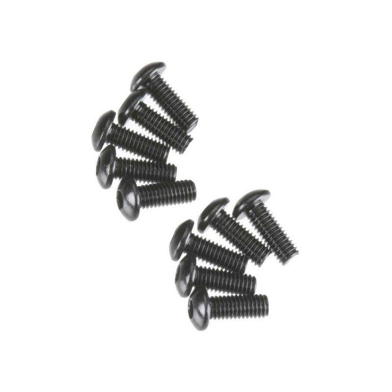 AXIAL AXA114 Hex Sckt ButtonHead M3x8mm Black Oxide (10)