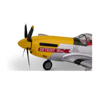 Avion UMX P-51D Mustang “Detroit Miss” BNF Basic avec AS3X et SAFE Select