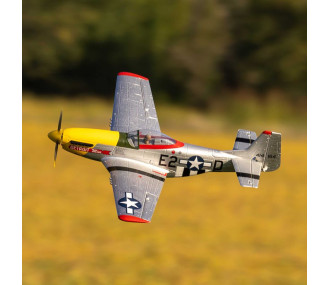 UMX P-51D Mustang "Detroit Miss" BNF Basic con AS3X y SAFE Select