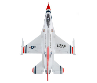 Jet F-16 Thunderbirds 70mm EDF Jet BNF Basic con AS3X e SAFE Select