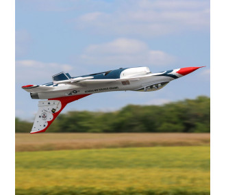 Jet F-16 Thunderbirds 70mm EDF Jet BNF Basic con AS3X y SAFE Select