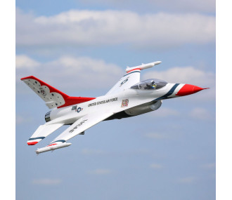 Jet F-16 Thunderbirds 70mm EDF Jet BNF Basic con AS3X e SAFE Select