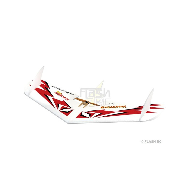 Flying wing Hotwing 1000 FLASH red ARF Hacker ModeL