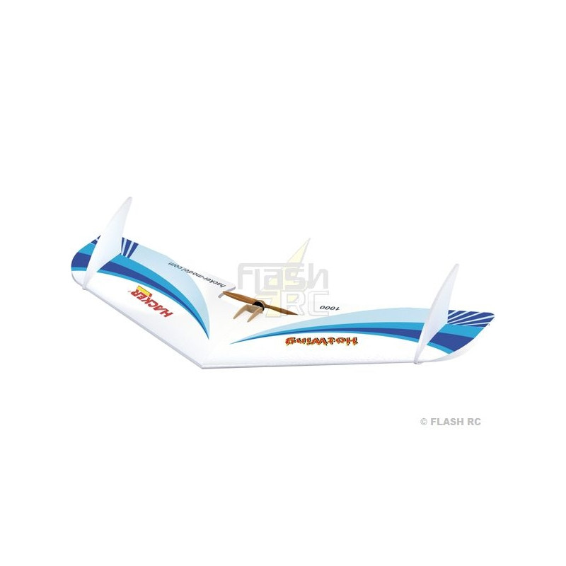 Hotwing 1000 STING blauer fliegender Flügel ARF Hacker ModeL
