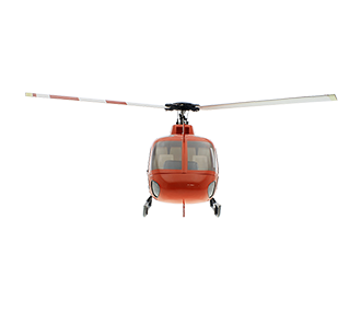 fuselage Helicoptere - taille 470 - AS350  nouvelle peinture version Kit