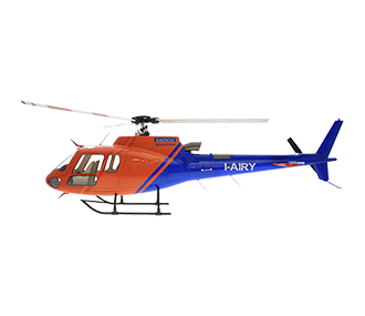 fuselage Helicoptere - taille 470 - AS350  nouvelle peinture version Kit